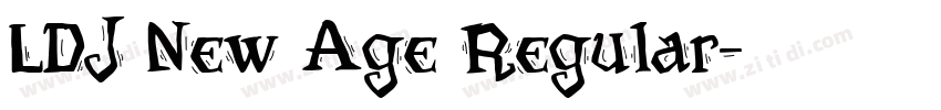 LDJ New Age Regular字体转换 LDJ New Age Regular字体转换
